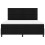 VidaXL vidaXL Boxspringbett mit LED-Lichtleisten Schwarz 180 x 200 cm Stoff 1