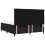 VidaXL vidaXL Boxspringbett mit LED-Lichtleisten Schwarz 180 x 200 cm Stoff 5