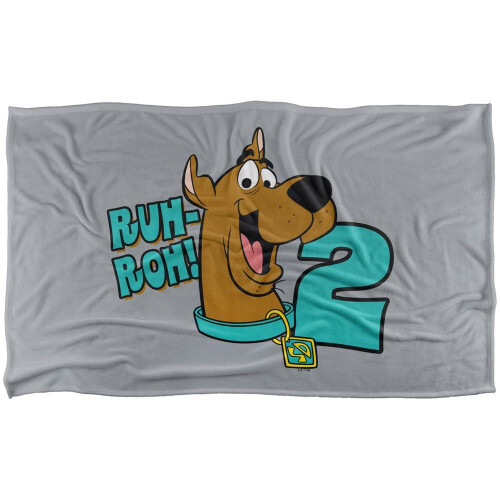 Scooby Doo (152cm x 127cm, Multicoloured) Scooby Doo Ruh Roh! I'm 2 Soft Touch Blanket