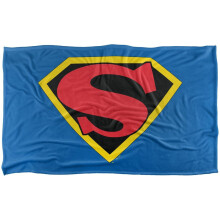 (152cm x 127cm, Multicoloured) Superman 1941 Shield Blanket