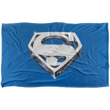 (147cm x 91cm, Multicoloured) Superman 1978 Shield Blanket