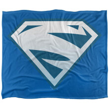 (152cm x 127cm, Multicoloured) Superman 1997 Shield Blanket