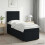 VidaXL vidaXL Boxspringbett mit Matratze Schwarz 90 x 190 cm Stoff 1