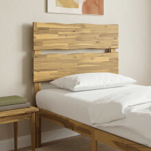 vidaXL Kopfteil mit Live Edge ROSTOCK Weiß 75 cm Massivholz Akazie