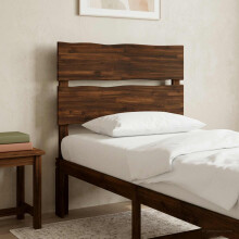 vidaXL Kopfteil mit Live Edge ROSTOCK Dunkelbraun 75 cm