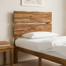 vidaXL Kopfteil mit Live Edge ROSTOCK Natur 75 cm Massivholz Akazie