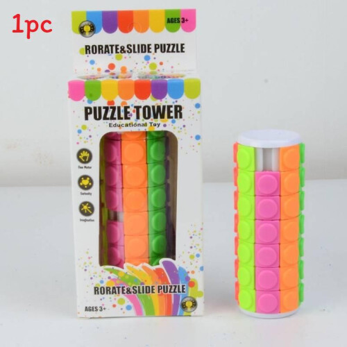 (7 Stage Cube)Childrens Brain Teaser Puzzle With Multistage Magic For Logical Thinking Play