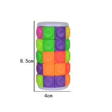 (5 Stage Cube)Childrens Brain Teaser Puzzle With Multistage Magic For Logical Thinking Play