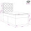 VidaXL vidaXL Boxspringbett mit Matratze Schwarz 90 x 190 cm Stoff 11