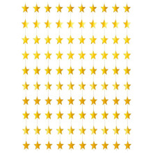 10 Pack Gold Star Garland, Hanging Paper Star Garland for Birthday Party Decorations, Twinkle Gold Stars Streamer