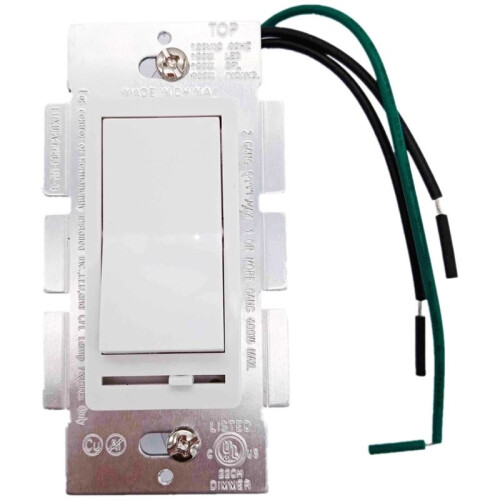US Standard Dimming /Dimmer, Electronics Rotary /Off Fan-Speed Control, Slide/Rotate LED Lighting Dimmer, 1PC