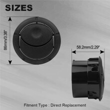 4 Stuks Ventilatieroosters voor Airconditioning voor Duster Master voor DACIA Logan Sandero voor Zwart Luchtrooster 8200212480