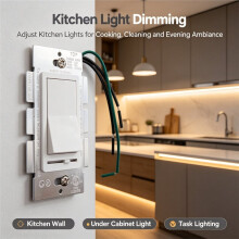 US Standard Dimming /Dimmer, Electronics Rotary /Off Fan-Speed Control, Slide/Rotate LED Lighting Dimmer, 1PC