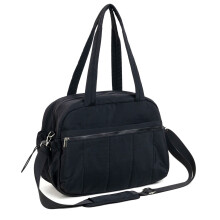 (Black)Unisex Travel Tote With Tearresistant Oxford Material For Short Trips Yoga And