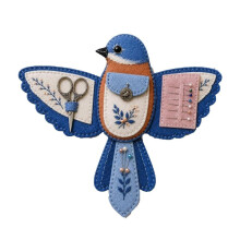 Bird-Shaped Sewing Organizer DIY Kit with Pin Cushion, Foldable Sewing Storage for Quilters & Embroiderers