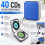 ATEK 40 Disc CD DVD Storage Carry Case Organizer Blue 2