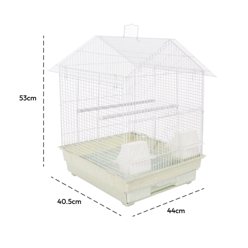 KCT KCT Lima Plus Exotic Portable Bird Cage Small - White 2