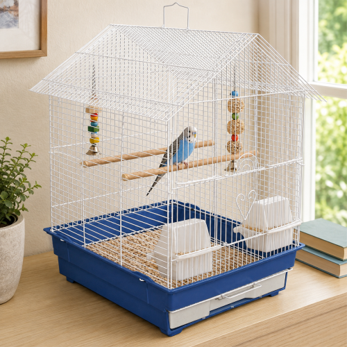 KCT KCT Lima Plus Exotic Portable Bird Cage Small - Blue 1