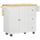 Rolling Kitchen Island with Drop Leaf & Drawers 1