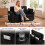 Homcom HOMCOM 2 Seater Sofa Bed, 3-in-1 Corduroy Pull Out Sleeper Sofa, Black 8