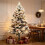 Gr8 Home 7ft Snow Flocked Pre-Lit Christmas Tree 300 LEDs 9
