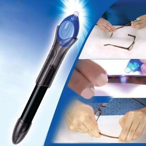 (Pen Only)Super Power 5 Second Fix Uv Light Repair Tool Glue Refill Liquid Plastic Welding