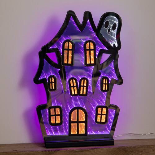 Smart Garden Products 39cm Light up Halloween Haunted House Infinity Light Decoration with LEDs 2