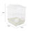 KCT KCT Santiago Plus Exotic Portable Bird Cage Small - White 3