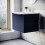 NES Home Nes Home 600mm Wall Hung Blue Drawers Basin Vanity Silver Handle 3