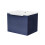 NES Home Nes Home 600mm Wall Hung Blue Drawers Basin Vanity Silver Handle 7