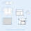 NES Home Nes Home 600mm Wall Hung Blue Drawers Basin Vanity Silver Handle 8