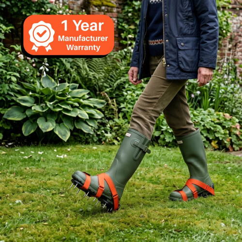 eSkde Adjustable Spiked Lawn Aerator Shoes 1