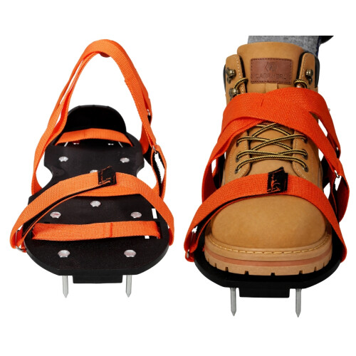 eSkde Adjustable Spiked Lawn Aerator Shoes 2