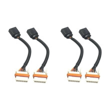 4Pcs Car Headlight Wiring Harness Adapters Headlamp Electrical Connector Kit 7L6971071A for 2004-2007