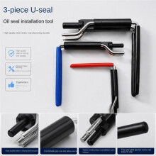 3pcs U Type Seal Oil Seal Installer Tool Kit, Hydraulic Cylinder U-Seal Installation & Removal Tools for Automotive Use