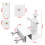 2 PCS Universal Solar Panel Gutter Mount, White Adjustable Aluminum Alloy Bracket for Security Cameras and Solar Panels 6