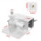 2 PCS Universal Solar Panel Gutter Mount, White Adjustable Aluminum Alloy Bracket for Security Cameras and Solar Panels 5