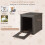 Cat Litter Box Cabinet with Folding Door, Weatherproof PP 1