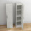 Tall 4-Tier Freestanding Storage Cabinet, White 1