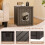 Cat Litter Box Cabinet with Folding Door, Weatherproof PP 5
