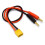 Ladekabel XT60 med 4 mm bananstik 1