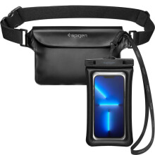 Étui étanche Spigen + Sac banane - Noir