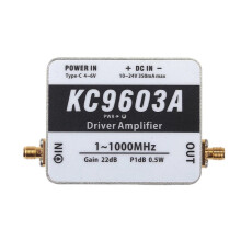KC9603A Treiber-Vorverstärker (1 MHz-1 GHz, 0,5 W, 22 DB Verstärkung, Rauscharmer -Verstärker) SMA-Schnittstelle, Laborgerät