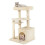 Arbre à chat avec niche, siège moelleux, 85 cm, beige 2