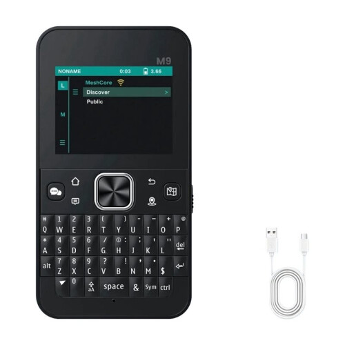 ThinkNode M9 MeshCore Communication Terminal ESP32-S3 Dual-Core with Keyboard 2.4" LCD Display GPS Node LoRa Tag 915MHZ