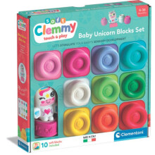 CLEMENTONI - Regenbogenbox 10 Clemmy-Würfel und Einhorn