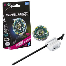 Beyblade X Starter Pack Fortress Knight GV 8-70UN CX Infinity, defense type spinning top with launcher, competition spinning tops, for ages 8 and up.