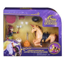 Cinder Campfire Set from The Unicorn School - Valentina Doll + Unicorn - SPIN MASTER - Suitable from 4 years old