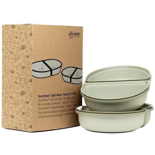 SUREFEED Demi-Schüssel SureFeed - Set von 4 (grau)