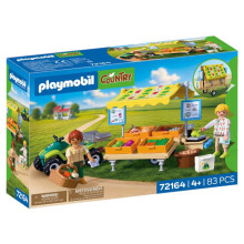 PLAYMOBIL 72164 Vegetable Stand at the Market and Quad, Country Farm, 83 pieces, from 4 years old